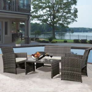 Goplus 4 PC Rattan Patio Furniture Set Review