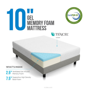 Lucid Gel Memory Foam Mattress Review