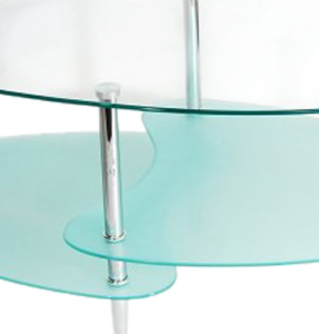 Walker Edison Glass Oval Coffee Table Review