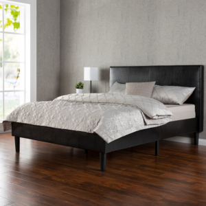 Zinus Faux Leather Upholstered Platform Bed Review