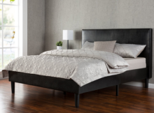 Zinus Faux Leather Upholstered Platform Bed Review